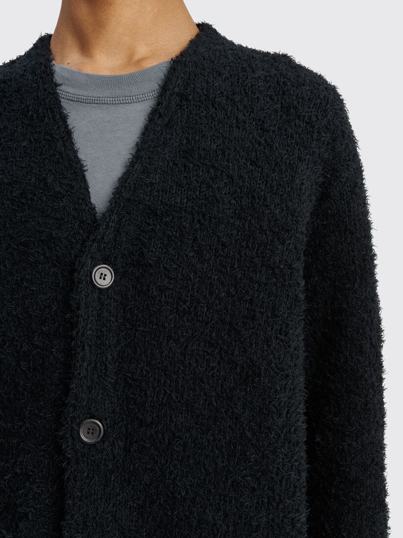 Très Bien - Our Legacy Knitted Cardigan Cloudy Cotton Black