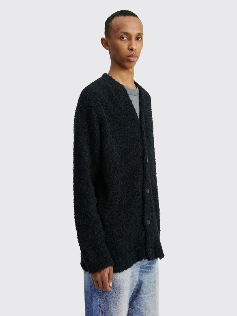 Our Legacy Knitted Cardigan Cloudy Cotton Black