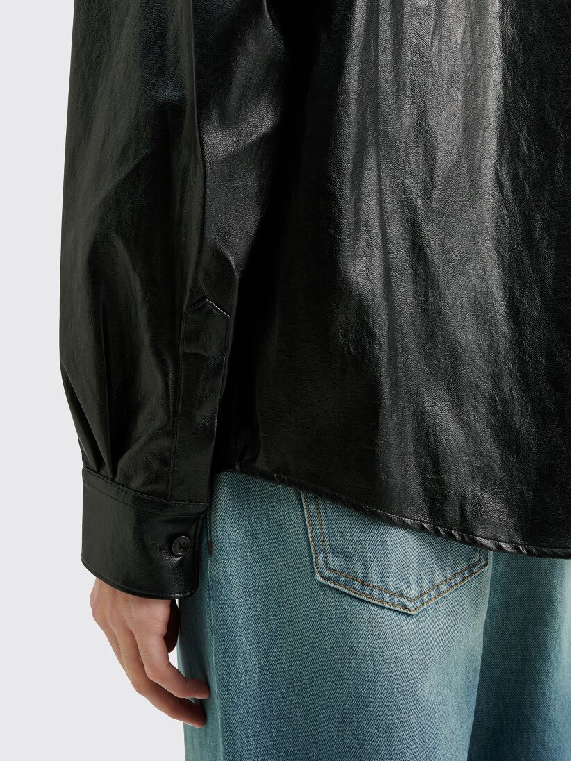 Très Bien - Our Legacy Coco 70s Shirt Fake Leather Cageian Black