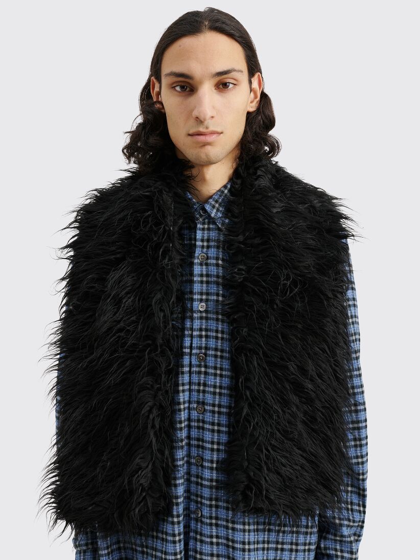 Très Bien - Our Legacy Fake Fur Floss Scarf Black