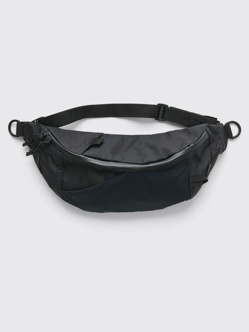 Snow Peak X-Pac Nylon Waist Bag One Black