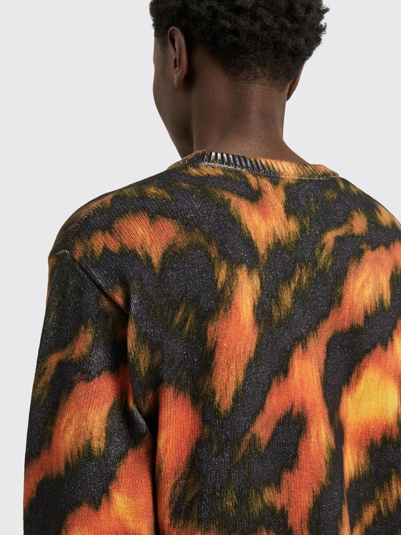 Stüssy Printed Fur Sweater Tiger
