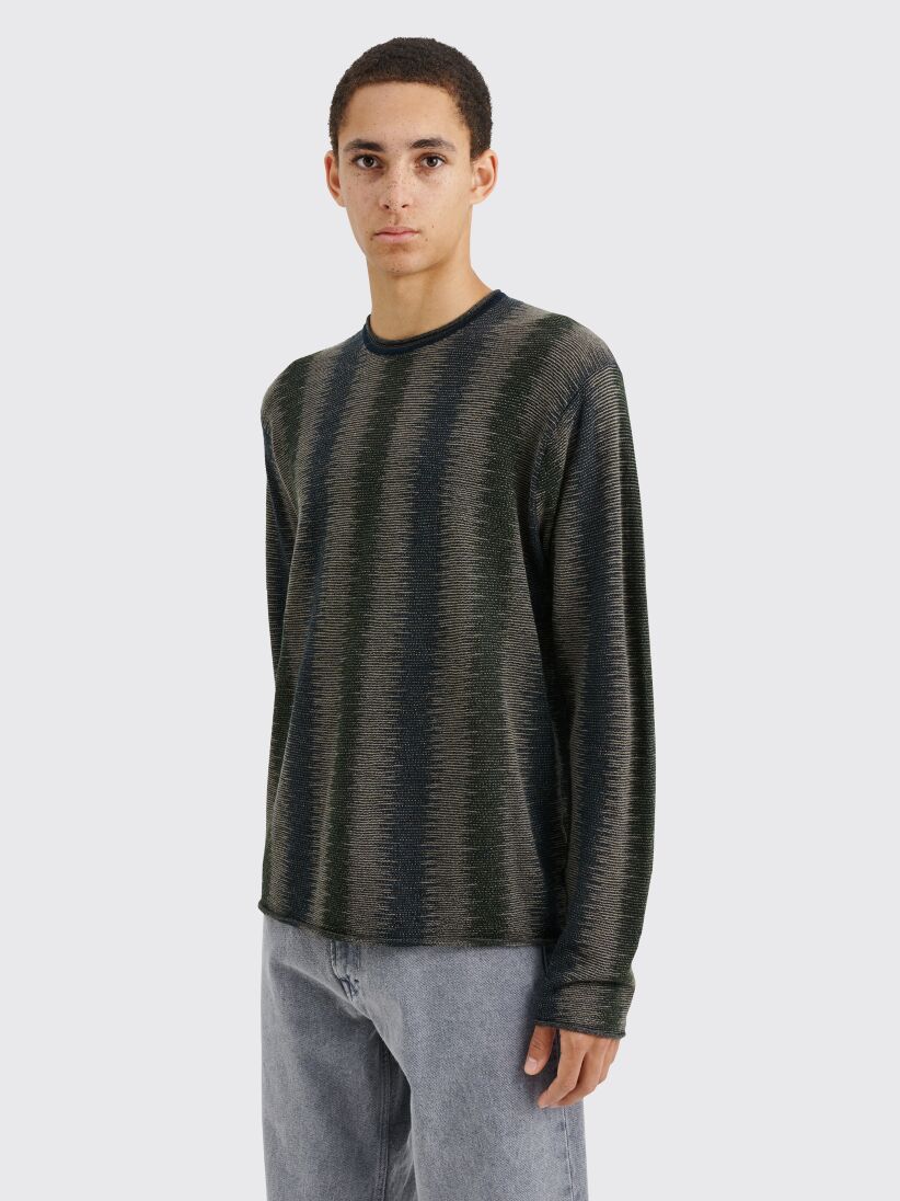 Stüssy Shadow Stripe Sweater Olive