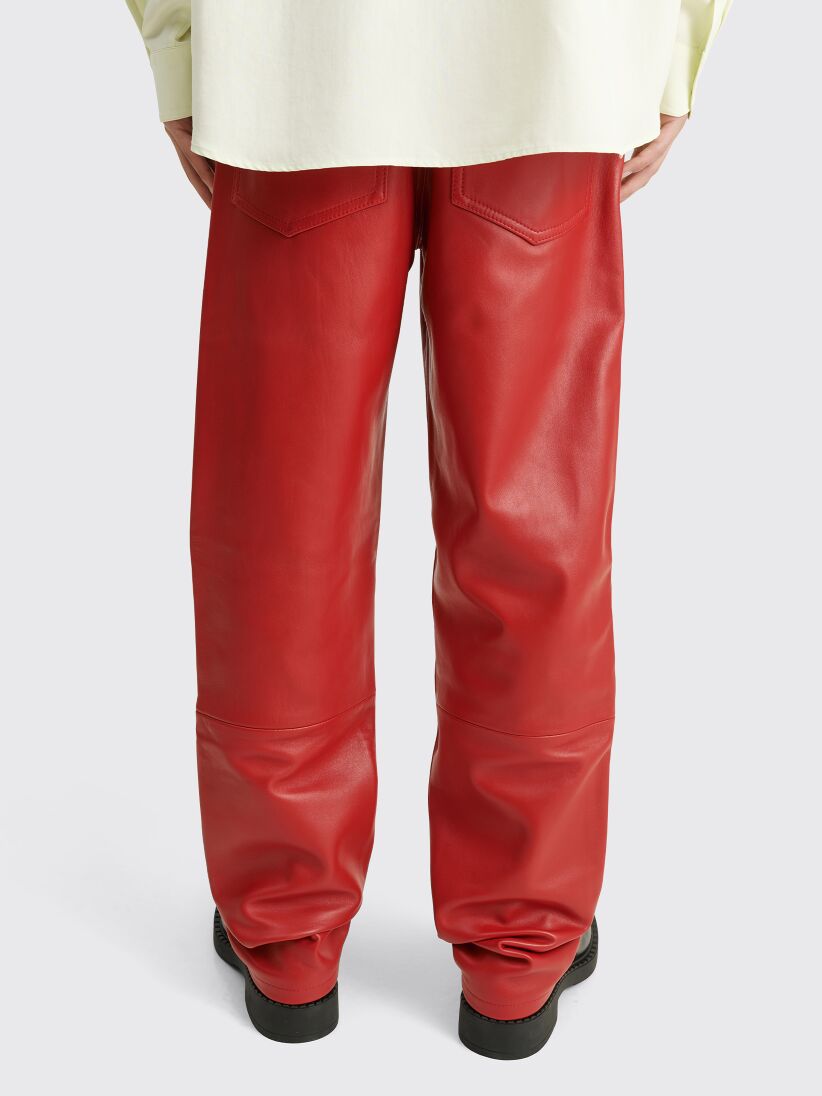 TRÈS BIEN everywear Five Pocket Pant Leather Red - Très Bien | Stoffhosen