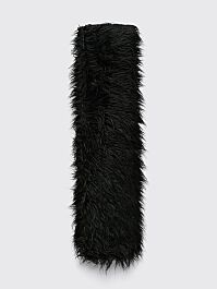 Our Legacy Fake Fur Floss Scarf Black - Très Bien