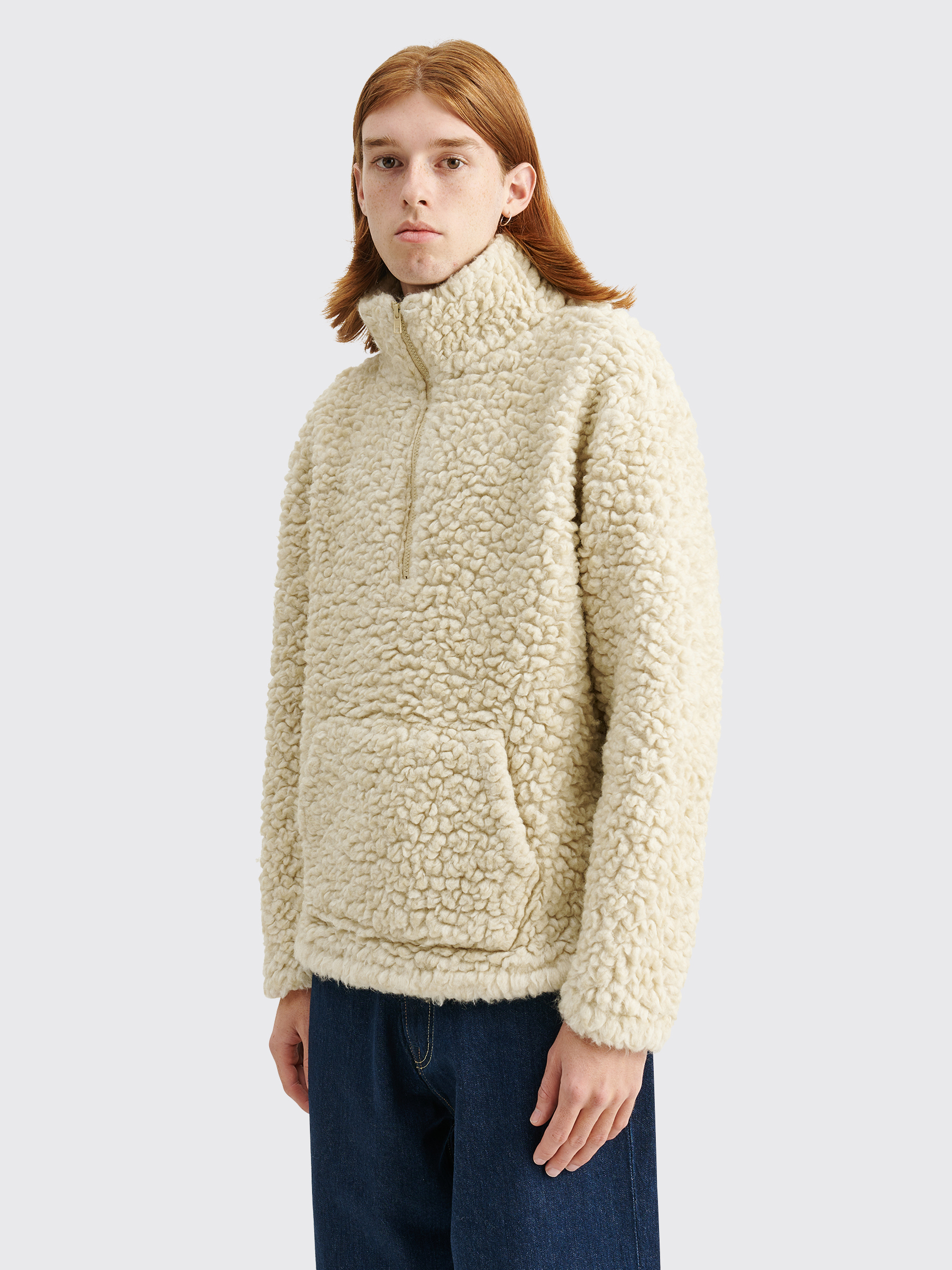 Très Bien - ERL Gradient Vintage Fleece Sweater Beige