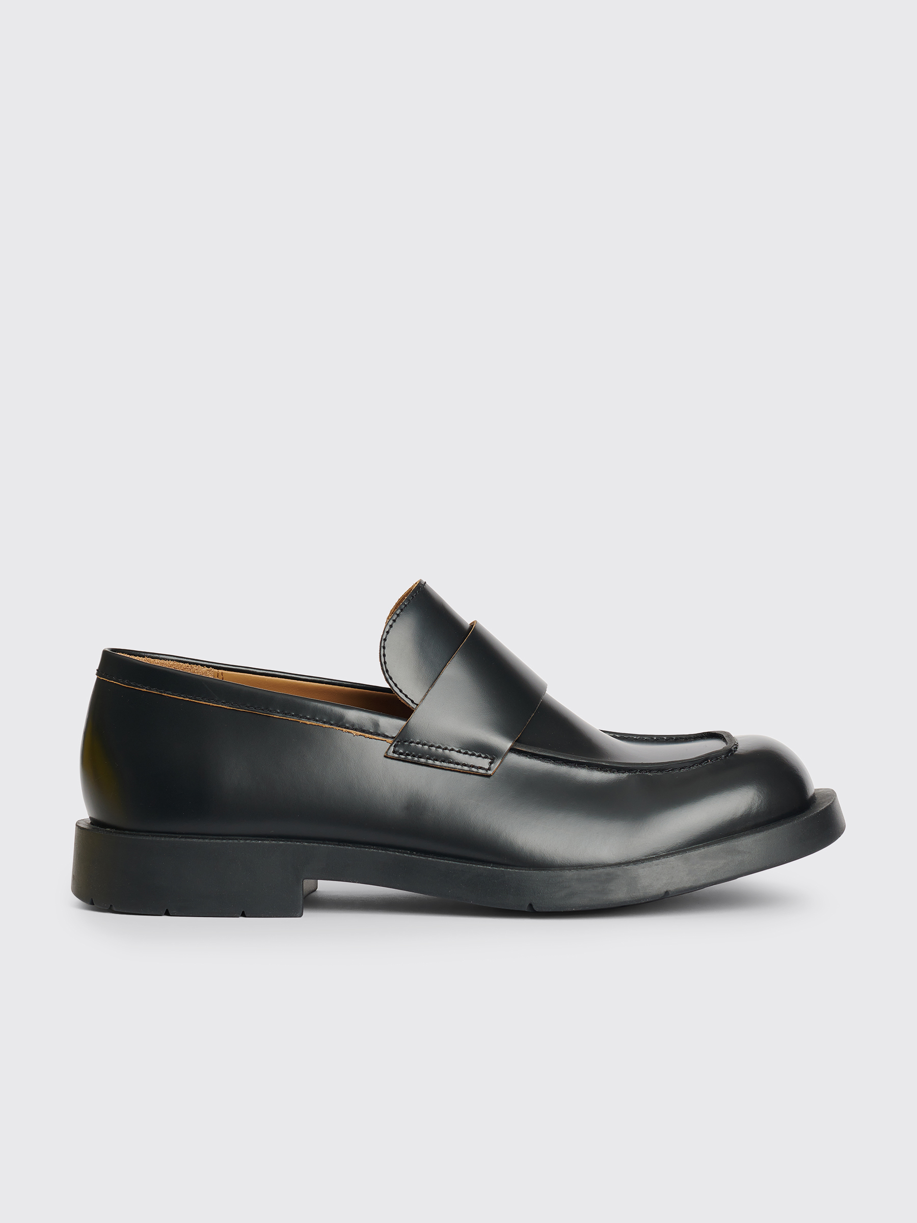 AURALEE: Black Leather Loafers