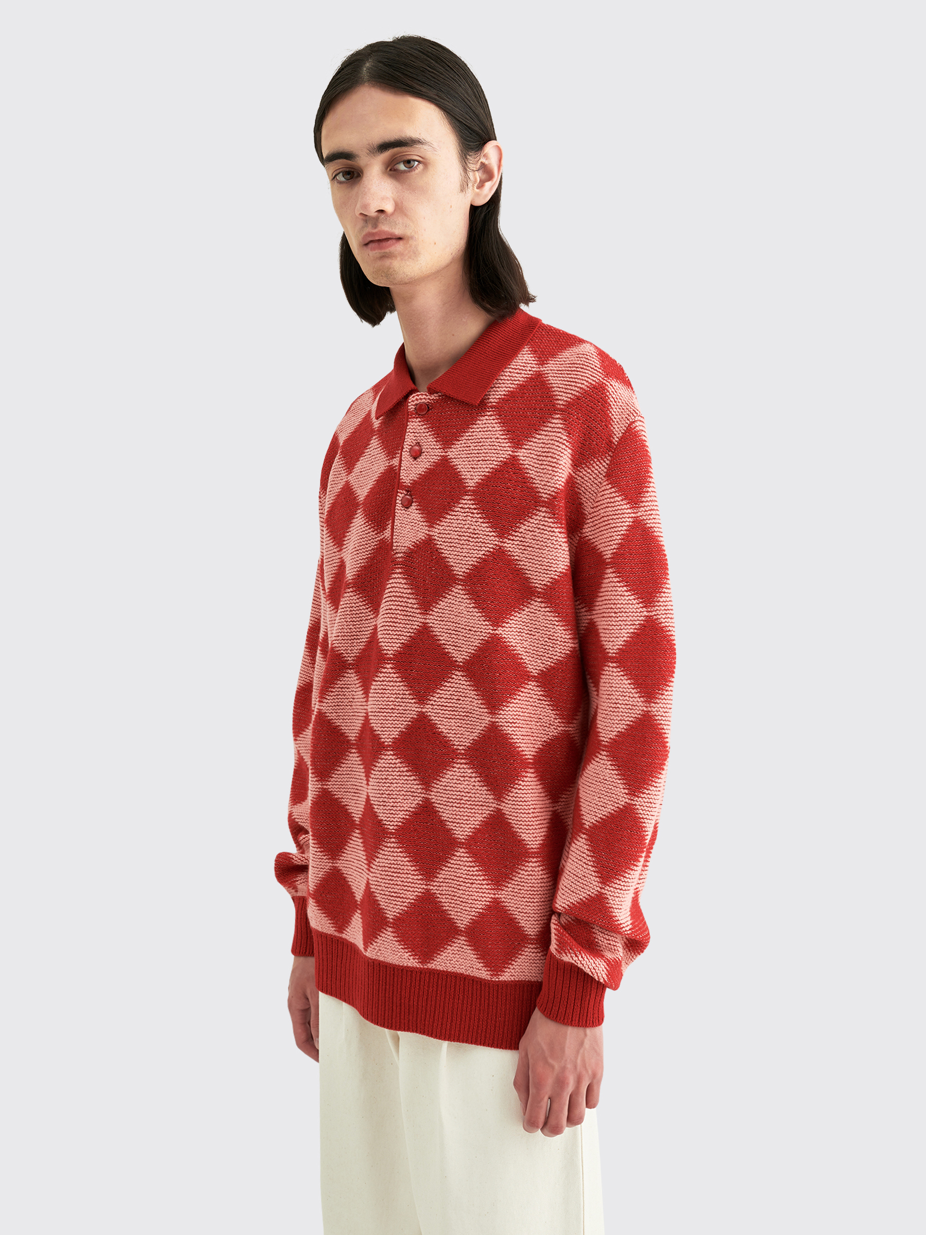 polo sweater red