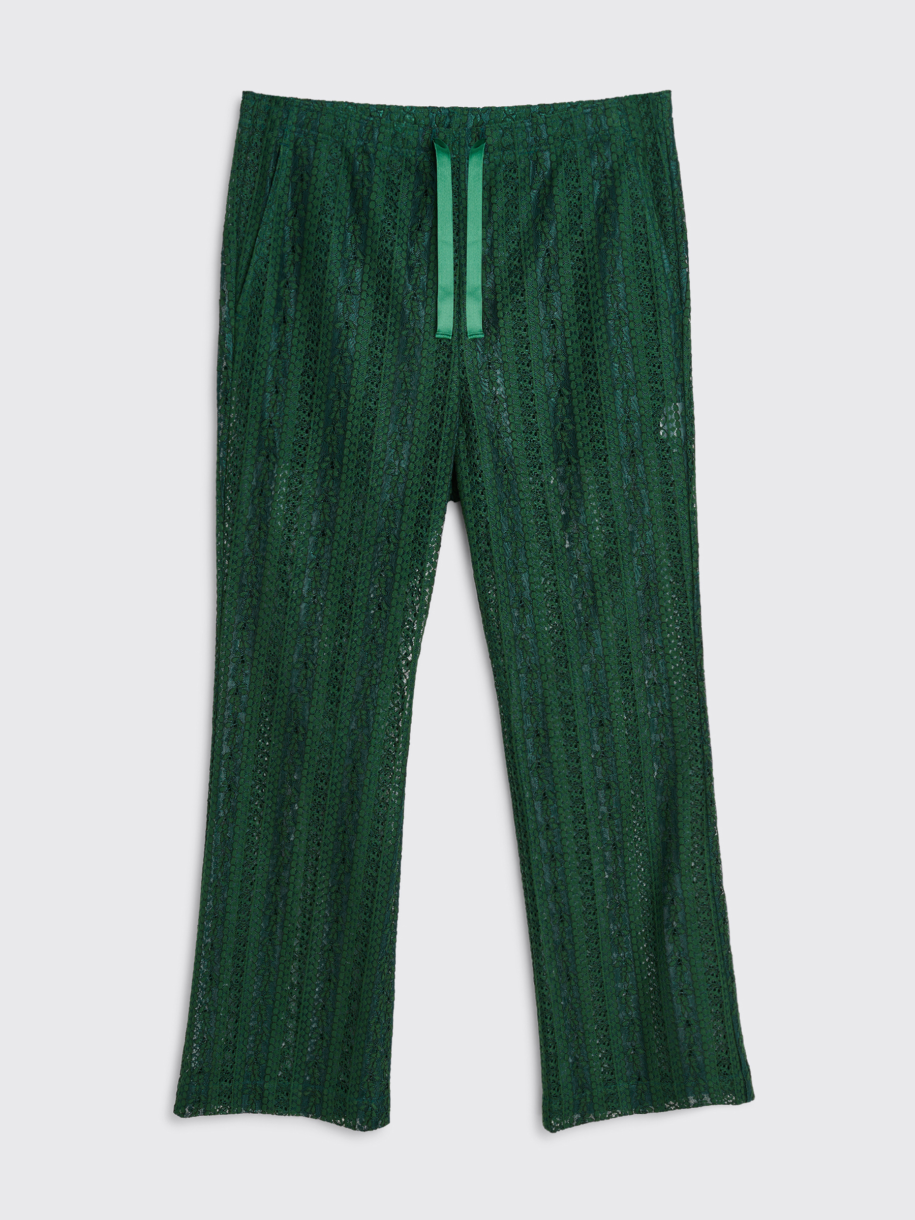 Très Bien - Needles String Boot Cut Pant Stripe Lace Green