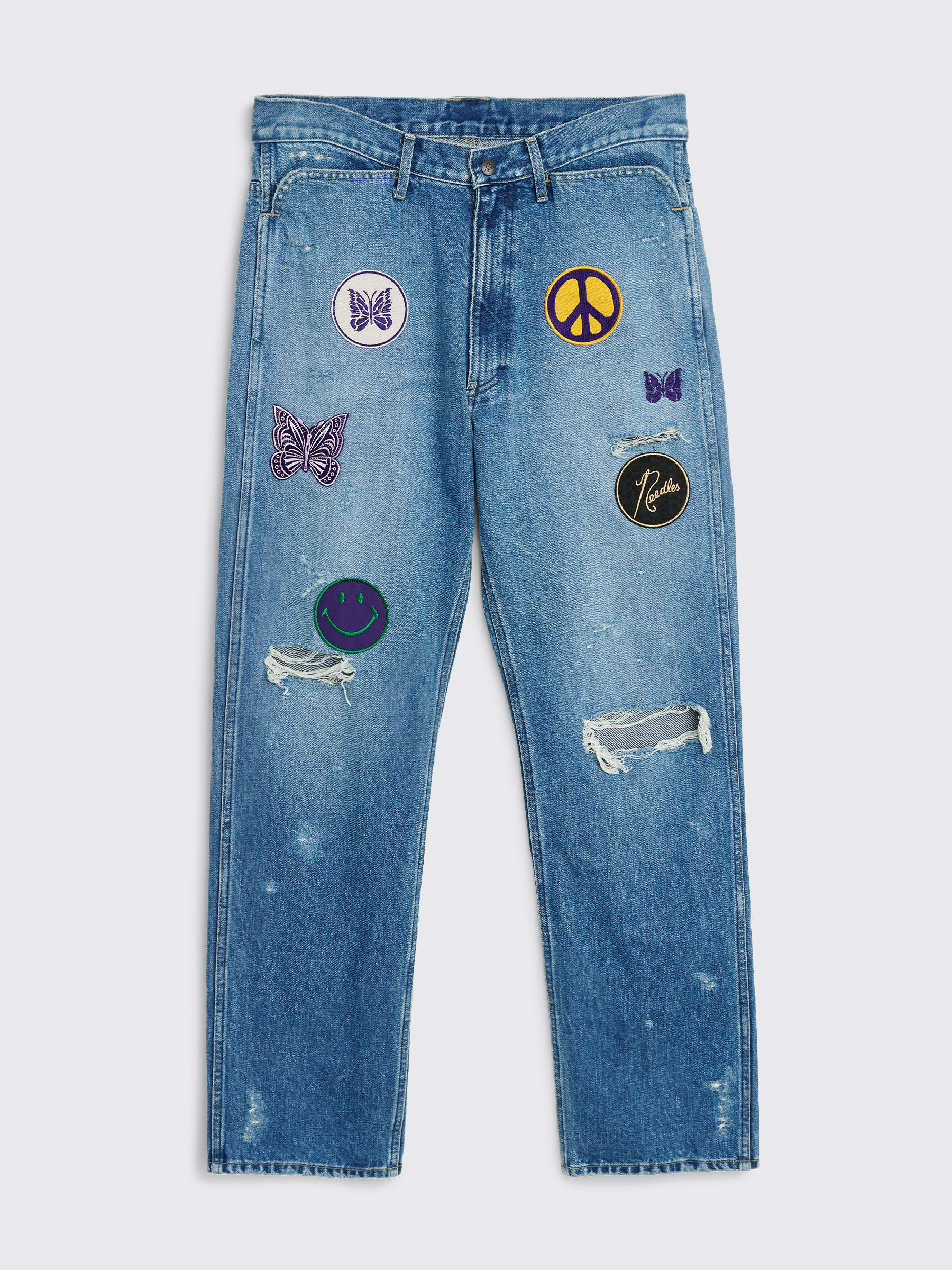 Needles - Assorted Patches Jeans  HBX - Globally Curated Fashion