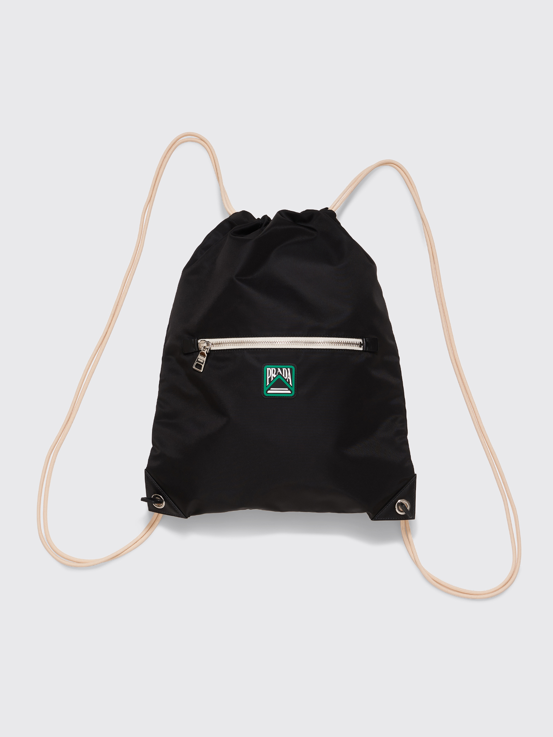 Prada Drawstring Backpack Logo 
