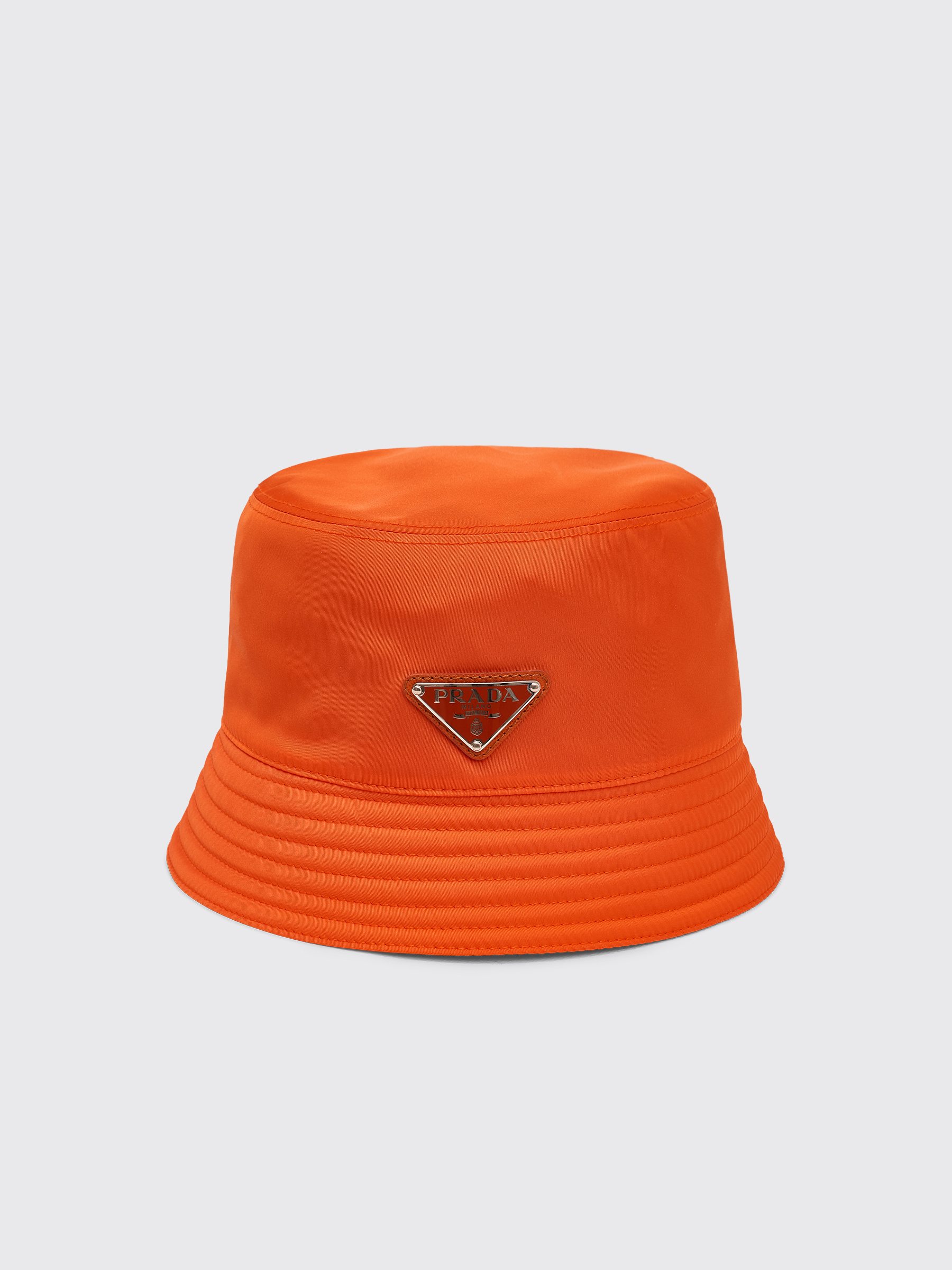 prada logo bucket hat