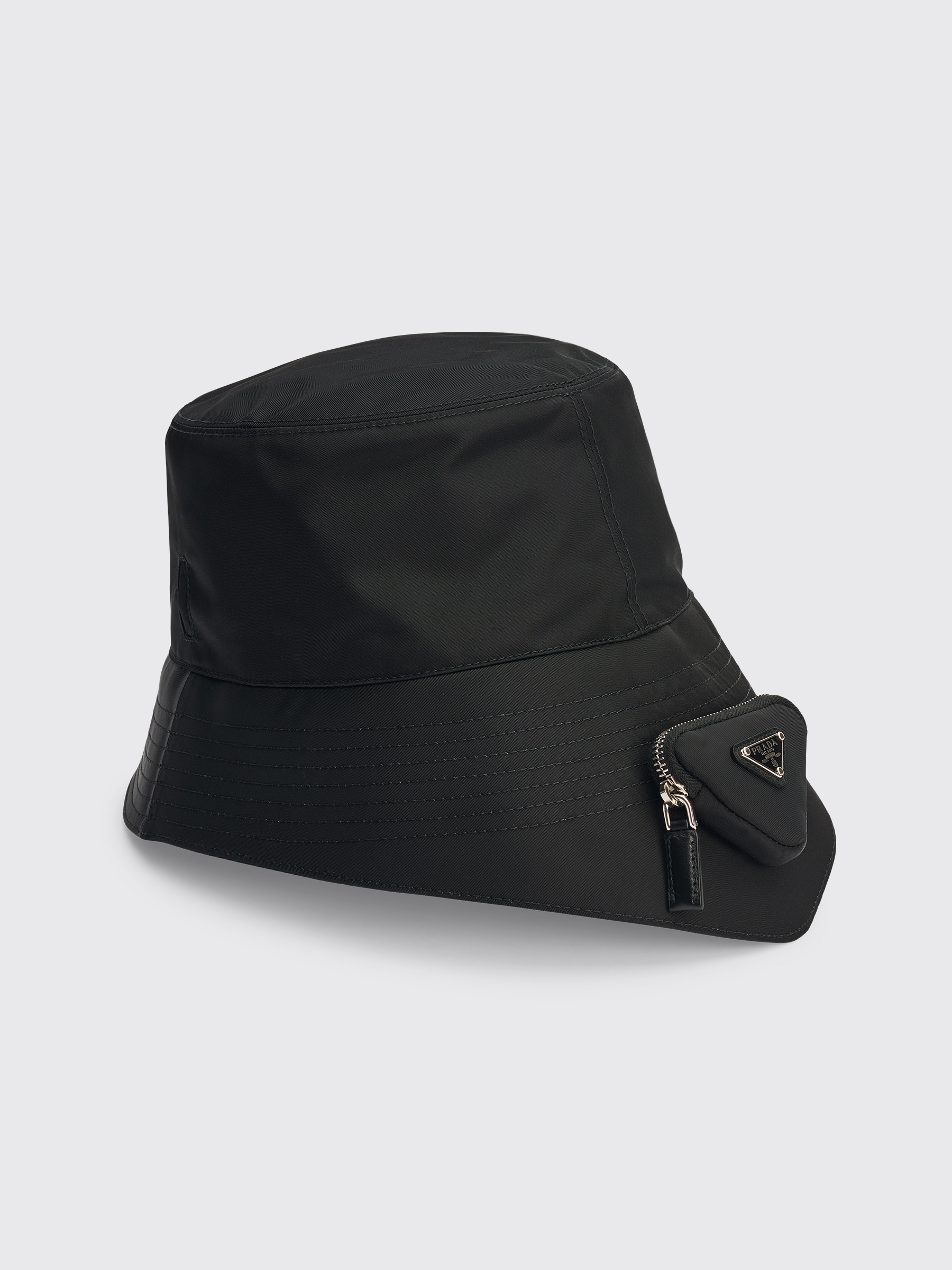 Prada Re-Nylon Pouch Bucket Hat Black