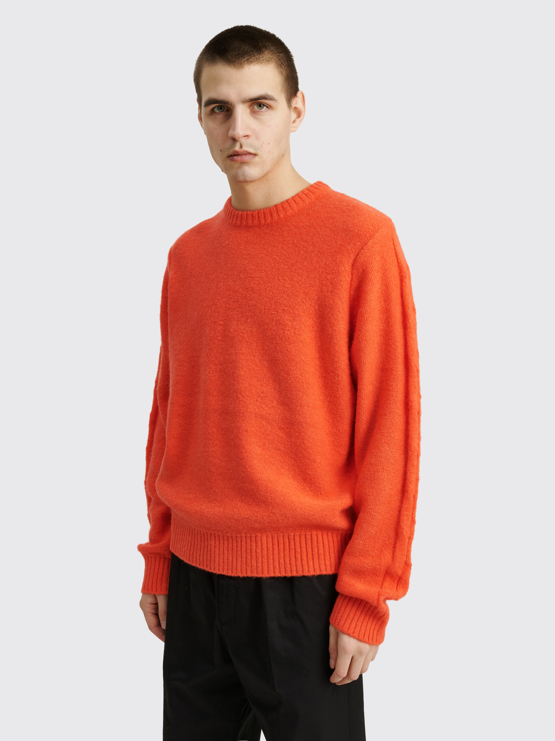 Très Bien - Stüssy S Stripe Sweater Safety Orange