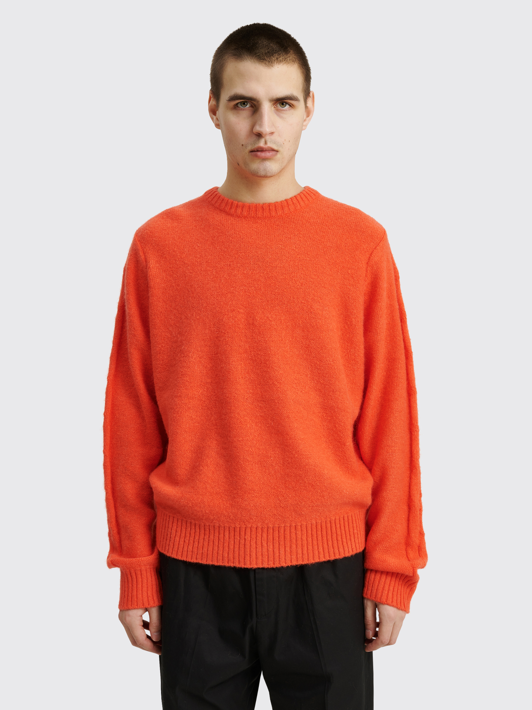 Très Bien - Stüssy S Stripe Sweater Safety Orange
