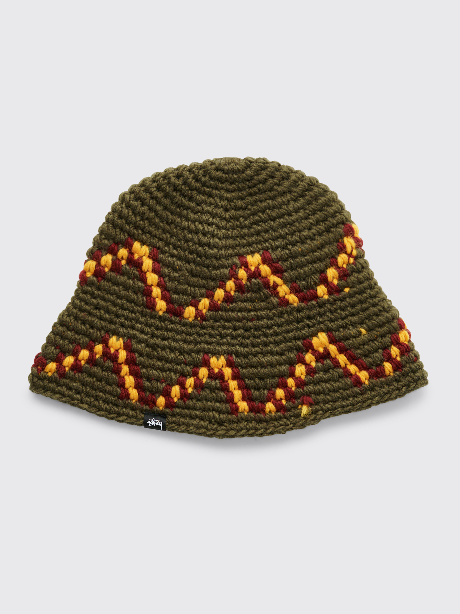 Très Bien - Stüssy Giza Knit Bucket Hat Olive