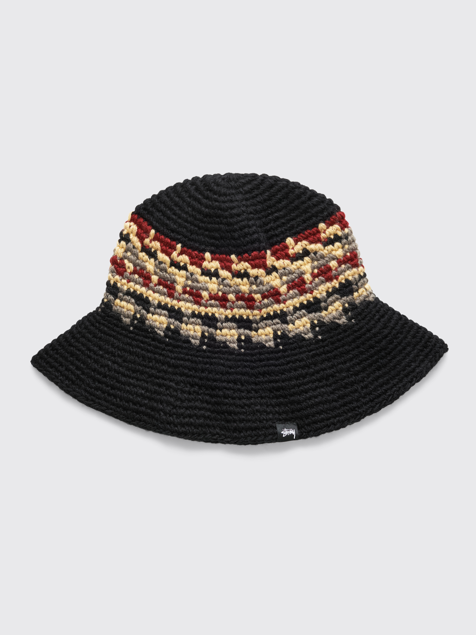Très Bien - Stüssy Fairisle Bucket Hat Black