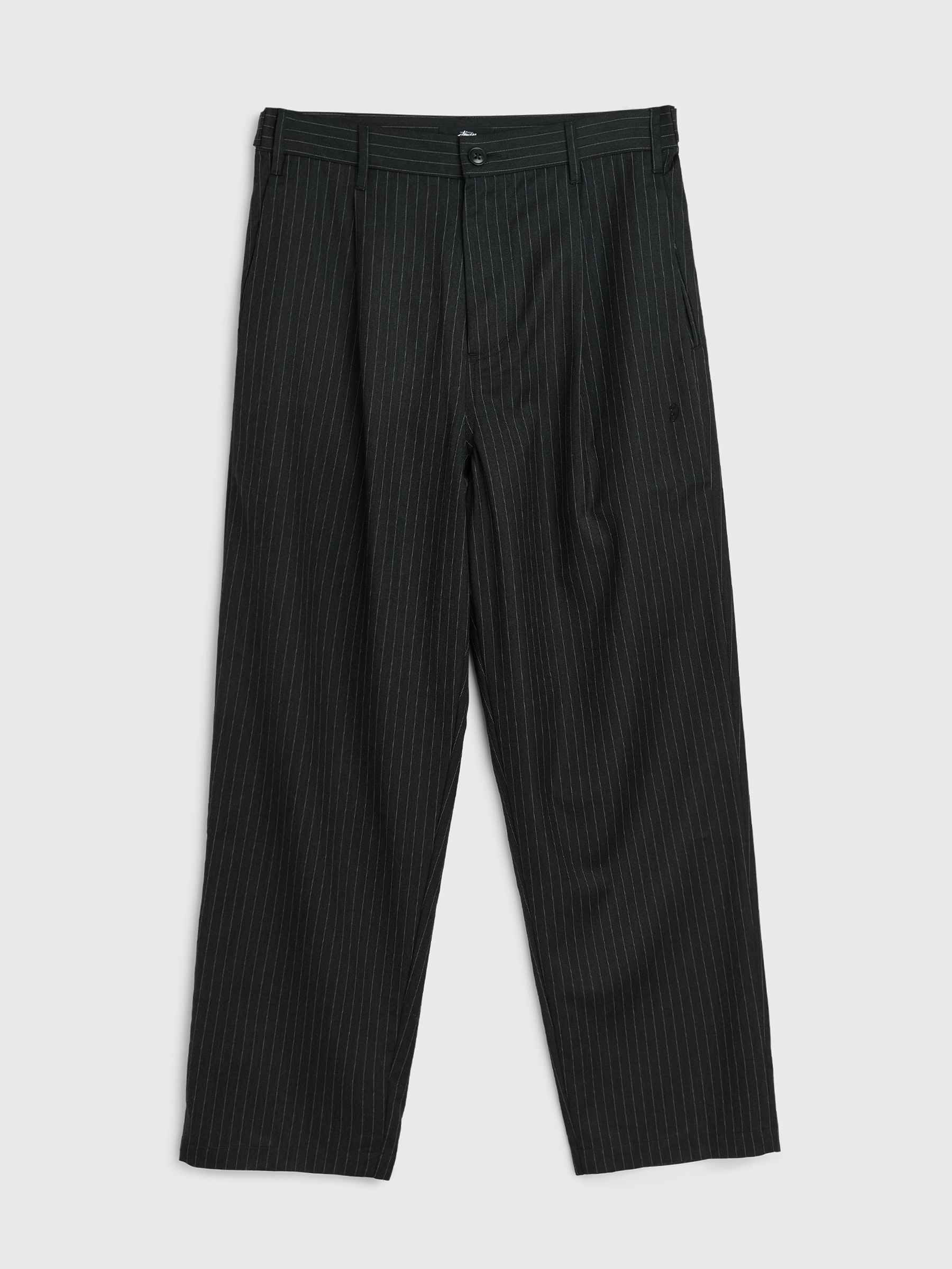 Stüssy Stripe Volume Pleated Trouser Black
