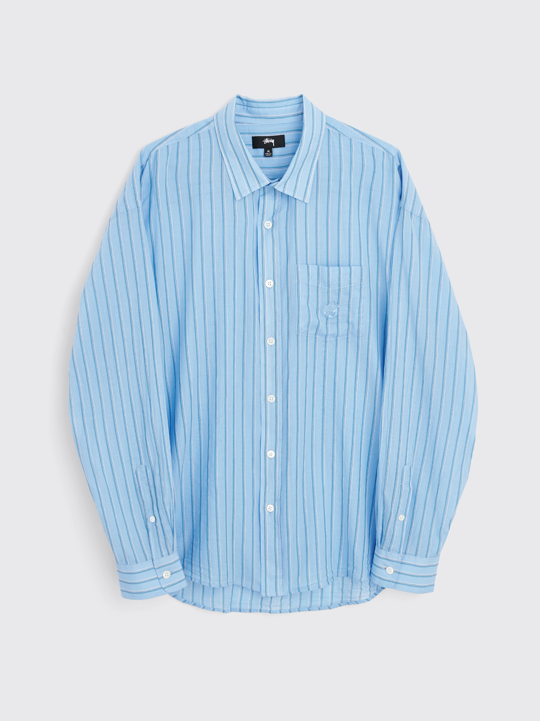Très Bien - Stüssy Light Weight Classic Shirt Stripe Blue