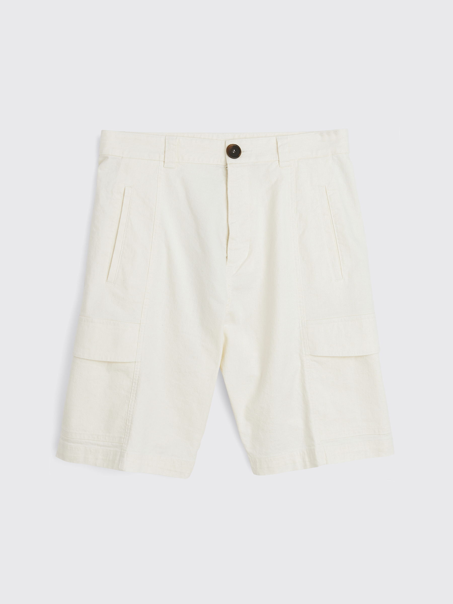 The Linen Cargo Shorts Soft Mint– BESPOKE MODA
